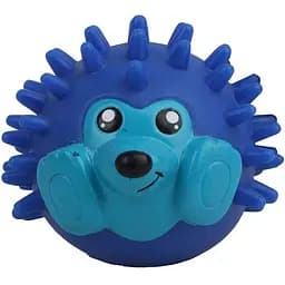 Игрушка для собак Eastland Ежик с пищалкой, голубой, 8х7х7 см (520-155)
