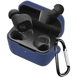 Чохол-накладка DK Silicone Candy Friendly з карабіном для Sennheiser CX Plus True Wireless (017221) (dark