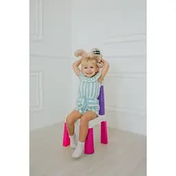 Комплект Poppet Color Pink: стілець + подушка на стілець 55x28x28 см (PP-003P-G) - мініатюра 5