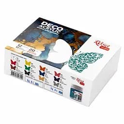 Набір акрилових фарб для декору матові і металіки 12×20 мл Rosa Talent