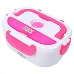 Електричний ланч-бокс контейнер Electronic Lunchbox YS 001 40 W з підігрівом рожевий термос для їжі - мініатюра 4