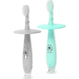 Зубна щітка BabyOno з обмежувачем від 12 місяців 552/01 в асортименті