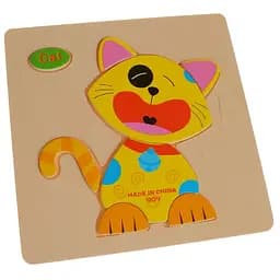 Дерев’яна головоломка «Котик» IW15