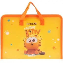 Папка-портфель Kite FC Barcelona на молнии A4 (GF25-202)