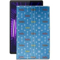 Чехол StatusCASE из экокожи для планшета Lenovo M10 Plus TB-X606F Фэшн голубой