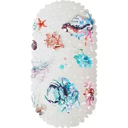Килимок для ванної Eco Fabric Камінці 66х38 см фото-прінт Морське дно (6638-005)
