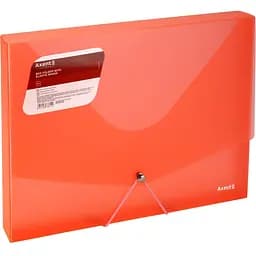 Папка на резинке объемная Axent А4 прозрачная оранжевая (1502-25-A)