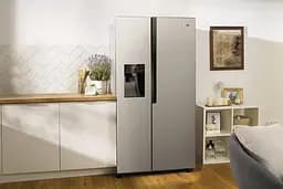 Холодильник Gorenje SBS 179x68x91см 2 двері Х-368 л М-167 л A++ NF Plus Інвертор диспенсер Дисплей сірий (NRS9EVX1) - мініатюра 3