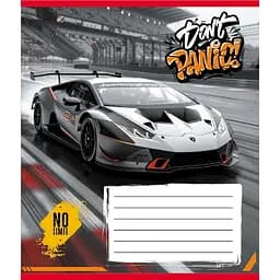 Зошит учнівський "Без паніки" 012-510164C-5 в косу лінію, 12 аркушів