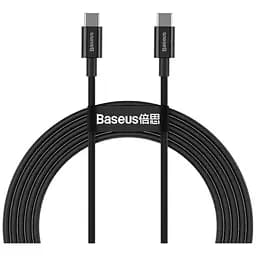 Кабель Baseus Superior Series Fast Charging Data cable Type-C to Type-C 100W 2m Black