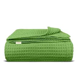Плед-покрывало Cosas Lime Greek Waffle вафельный 160х230 см лайм (Blanket_51Lime_GreekWaffle_160x230)