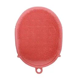 Мочалка-рукавичка для купання Mega Zayka MGZ-0929(Pink) силікон