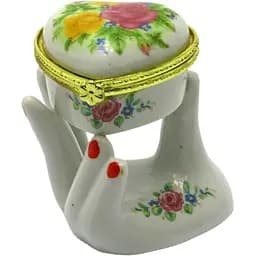 Керамічна скринька Рука і серце 7.5х6.5х5 см