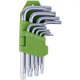 Набір ключів Alloid Torx вигнутих T10-T50, 9 предметів (НТ-0912)