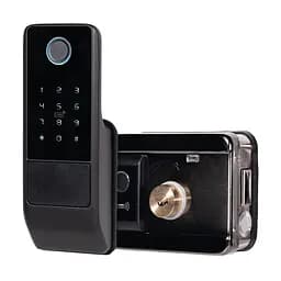 Замок біометричний автономний Trinix TRL-5202BT2FW Black з Bluetooth, зчитувачем відбитків пальців і карт Mifare (65-00053)