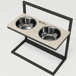 Hollky Flex L — регульовані миски на підставці для великих собак (2 × 1.8 л) - мініатюра 2