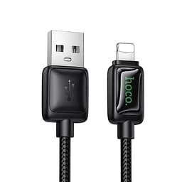 Дата кабель Hoco U146 Mundo USB to Lightning 12W (1.2m) Black