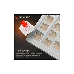 Клавіатура GamePro Genesis Infinity MK130BW Outemu Swithes USB White (MK130BW) - мініатюра 9