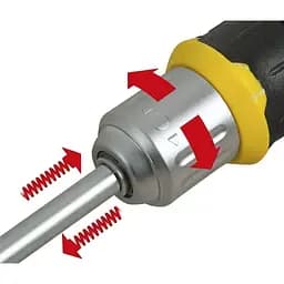 Викрутка реверсивна Stanley FatMax тріщатка насадки 12 шт. (FMHT0-62691) - мініатюра 2