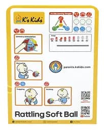 Брязкальце Ks Kids М'яч м'який (KA10805-OB) - мініатюра 5