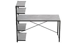 Комп'ютерний стіл Ferrum-decor Джек 75x120x70 Чорний ДСП Бетон (FRD-105319)