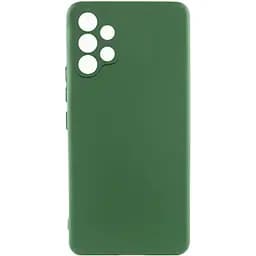 Чохол TPU Getman Liquid Silk Full Camera для Samsung Galaxy A32 4G Зелений / Dark green