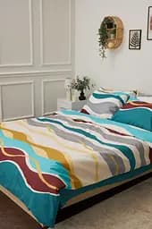 Комплект постільної білизни Moon&Star King Size 220x240 наволочки 2х40х60 Tangerine Микросатин Premium