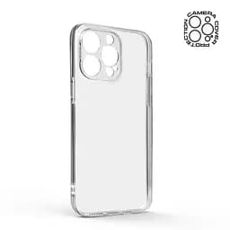 Прозрачный чехол для Apple iPhone 14 Pro Max с защитой камеры, тонкий, силиконовый, бесцветный, ударопрочный, противоударный бампер с закрытой камерой, ArmorStandart (ARM64029) - мініатюра 2