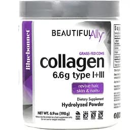 Колаген 1 і 3 типу Bluebonnet Nutrition Beautiful Ally Collagen Type I+III порошок 198 г