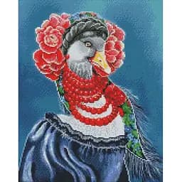 Алмазна мозаїка Ideyka Українська гусочка без підрамника 40х50 см (AMC7672)