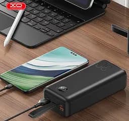 Зовнішній акумулятор XO PR240 30000 mAh 20W Портативна батарея - зарядне чорне - мініатюра 4