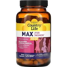 Мультивітаміни Country Life Max for Women with Iron 120 капсул