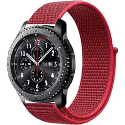Ремінець DK CDK для Xiaomi Haylou LS11 (RS4 Plus) 20mm Nylon Sport Loop (012415) (red) - мініатюра 2
