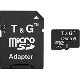 Карта памяти TG microSDXC, 128Gb, ​​Class10 UHS-I U3, адаптер SD (TG-128GBSD10U3-01)