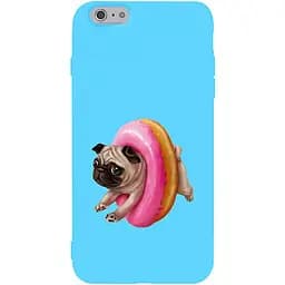 Чехол-накладка Toto Matt TPU 2 mm Print Case Apple iPhone 6/6s #34 Dog Donat Sky Blue