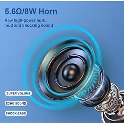 Портативна колонка ретро для караоке Kisonli G102 Bluetooth 1800 mAh 16 Вт, 2 мікрофони, Brown - мініатюра 4