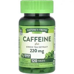 Кофеин и экстракт зеленого чая Nature's Truth Caffeine Plus Green Tea Extract 220 мг 120 таблеток (NTH-10059)