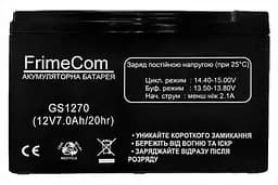 Акумуляторна батарея FrimeCom 12V 7AH AGM (GS1270) - мініатюра 2