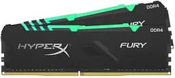 Модуль пам'яті HyperX DDR4 32Gb (2x16) Kingston Fury RGB 3733 Mhz (HX437C19FB3AK2/32) Б/в