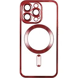 Чехол EndorPhone Metallic Full Camera Magsafe Apple iPhone 15 Pro Red