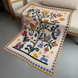Плед Orner Дерево життя бежевий 130 x 170 см - мініатюра 4