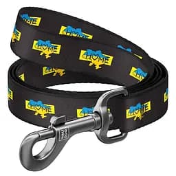 Поводок для собак Waudog Nylon Дом, нейлоновый, S, 122х1,5 см, черный
