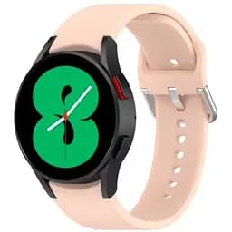 Ремешок для Samsung Galaxy Watch 4 40mm - бежевый ширина крепления 20мм силикон размер L Watchbands OneLine (WB00S4GALAXYONELINE5440)