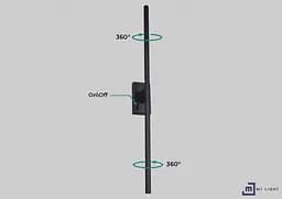 Настінний світильник MJ-Light KONO WALL 3200K BK 15005 - мініатюра 5