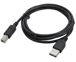 Кабель USB 2.0 AM – USB BM, 1.8 м, черный, Patron (CAB-PN-AMBM-18)