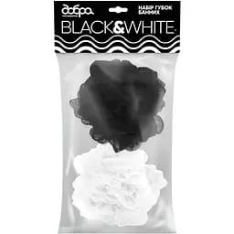 Набор банных губок Добра Господарочка Black & White 2 шт. (4820086522144)