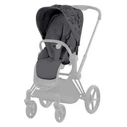 Комплект текстилю для прогулянкового блоку Cybex Priam Simply Flowers Grey, темно-сірий (521002833)