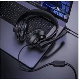 Ігрові навушники Borofone BO102 Amusement gaming провідні чорні 6931474741660 - мініатюра 5
