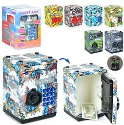 Сейф іграшковий з кодовим замком LED-підсвіткою музикою та втягуванням купюр