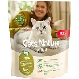 Сухой корм Mera Cats Nature Adult Lamb (Lamm) с ягненком для взрослых кошек всех пород 400 г